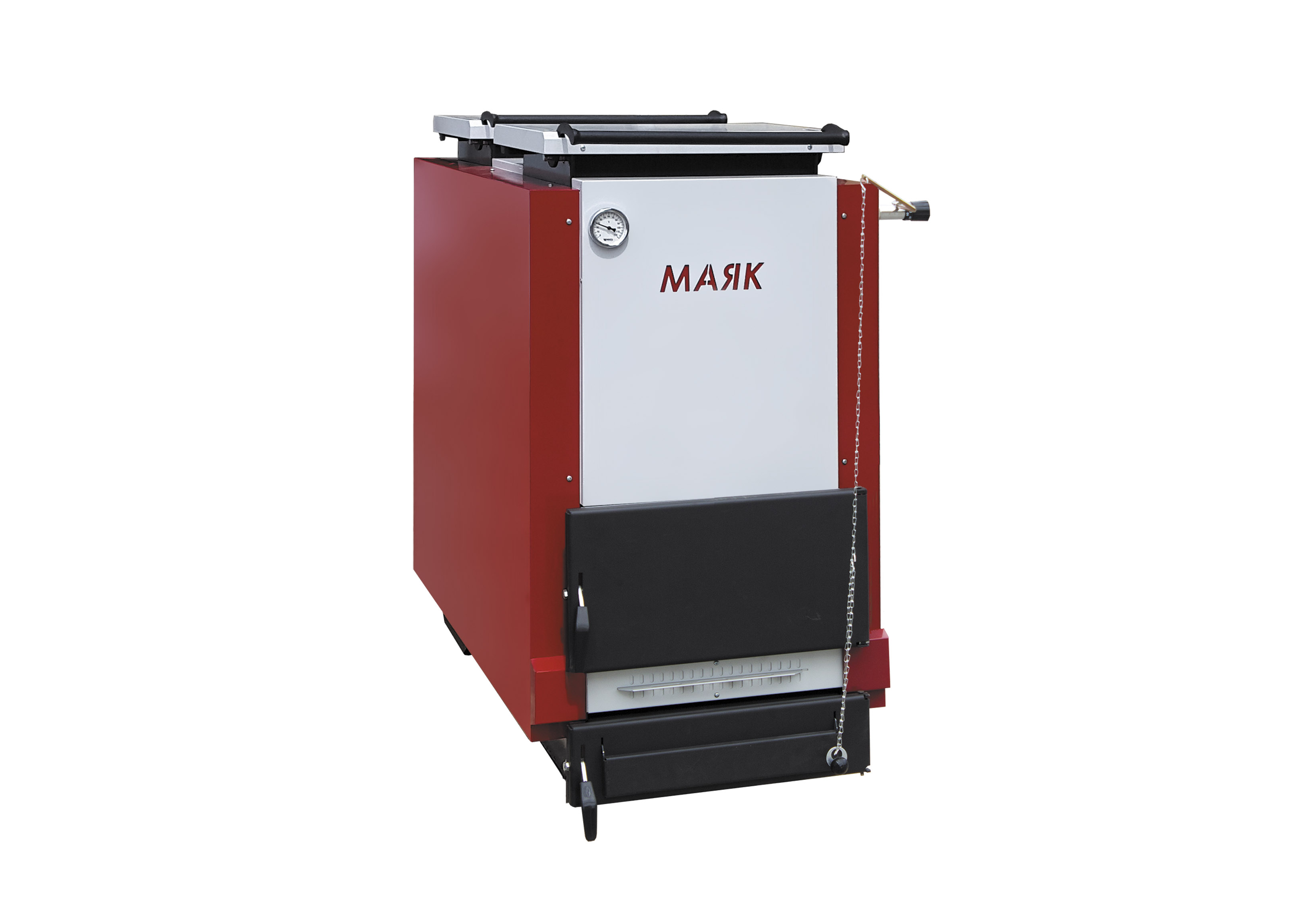 Котел твердопаливний шахтний тривалого горіння Маяк КТШ-45 ECO LONG BURNING